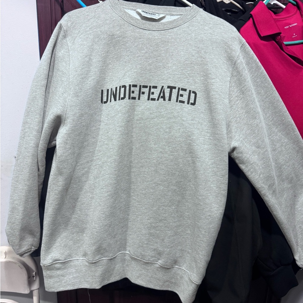 Undefeated Light Gray Crewneck Sweater